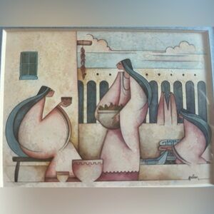 Rare G.E. Mullan Print “En El Mercado” Sealed And Signed And Numbered